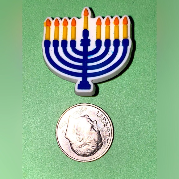 (10 for $15) Menorah Hanukkah Crocs Shoe Charms - Picture 1 of 1